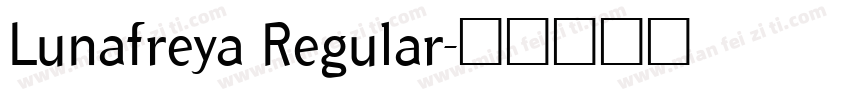 Lunafreya Regular字体转换